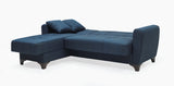 New Classic Furniture Evaline C/C Sofa, Carton 1 Of 2 Blue USB14-30B1-BLU