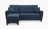 New Classic Furniture Evaline C/C Chaise, Carton 2 Of 2 Blue USB14-30B2-BLU