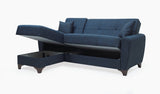 New Classic Furniture Evaline C/C Chaise, Carton 2 Of 2 Blue USB14-30B2-BLU