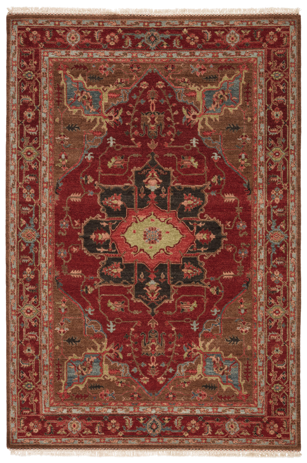 Artemis by Jaipur Living York Hand-Knotted Medallion Red/ Brown Area Rug (10'X14')