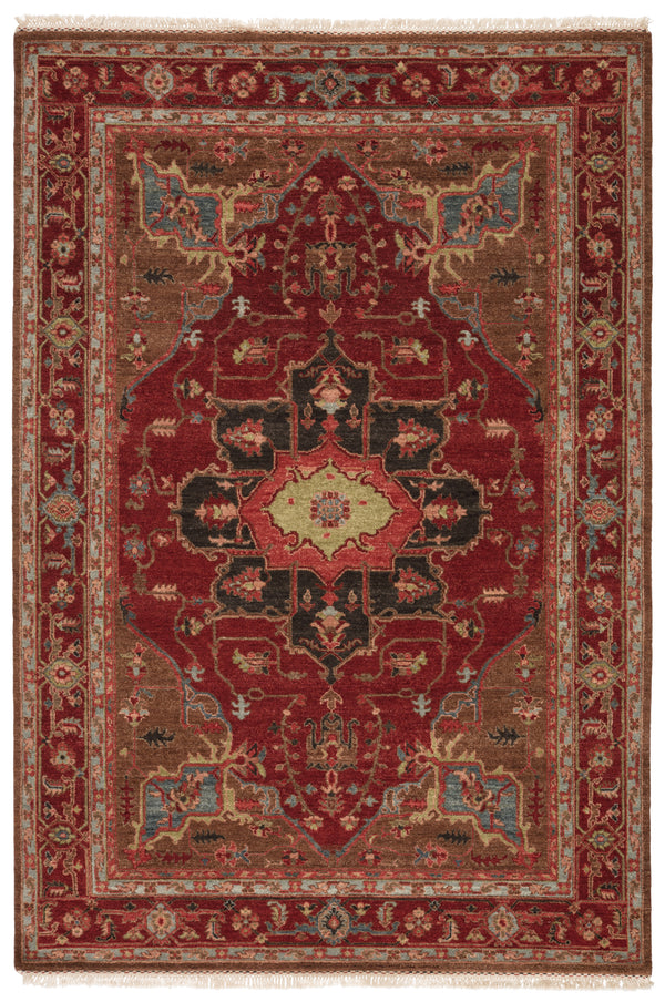 Artemis by Jaipur Living York Hand-Knotted Medallion Red/ Brown Area Rug (10'X14')