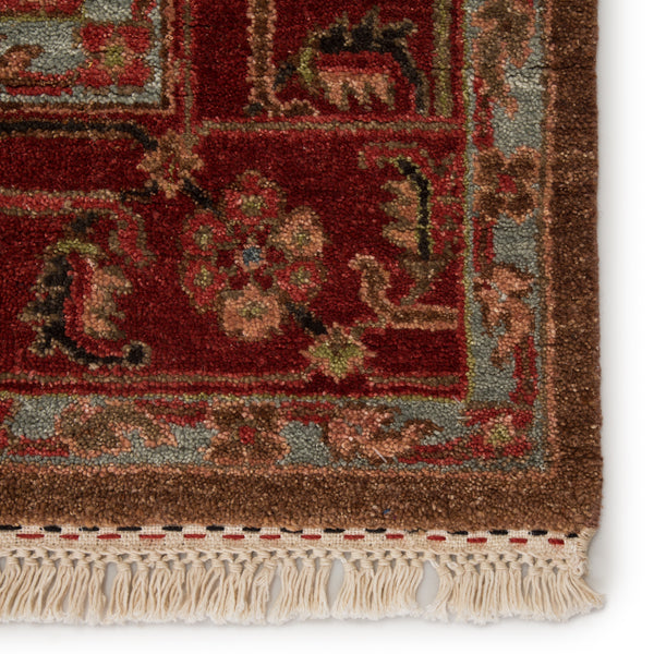 Artemis by Jaipur Living York Hand-Knotted Medallion Red/ Brown Area Rug (10'X14')