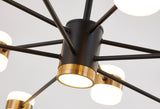 Bethel Black LED Chandelier in Metal