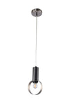 Bethel Sand Nickel Single Pendant Lighting in Metal