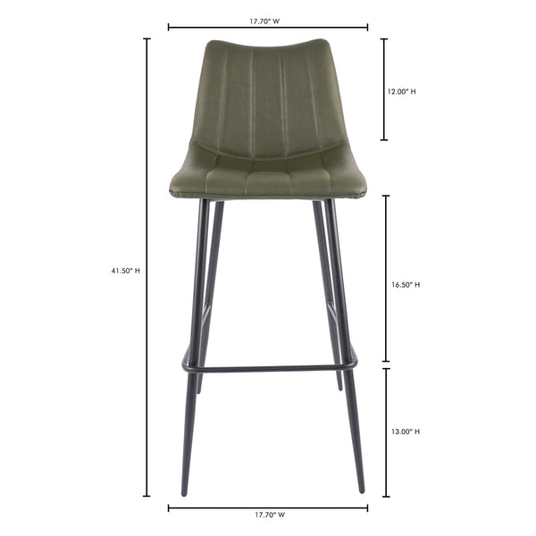 Moe's Home Alibi Barstool Dark Green-M2 UU-1003-27