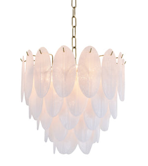 Bethel Copper Chandelier in Metal & Glass