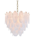 Bethel Copper Chandelier in Metal & Glass