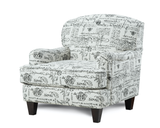 Fusion 01-02 Transitional Accent Chair 01-02 Fetty Citrus
