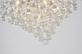 Bethel Chrome Chandelier in Metal & Crystal