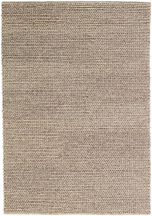 Chandra Rugs Valencia 100% Wool Hand-Woven Contemporary Rug Beige/Tan 9' x 13'