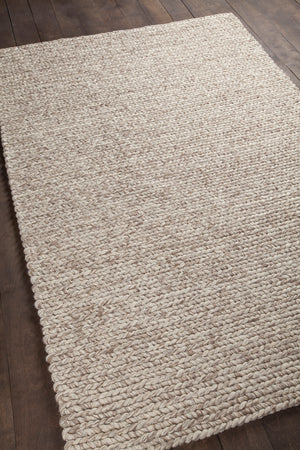 Chandra Rugs Valencia 100% Wool Hand-Woven Contemporary Rug Beige/Tan 9' x 13'