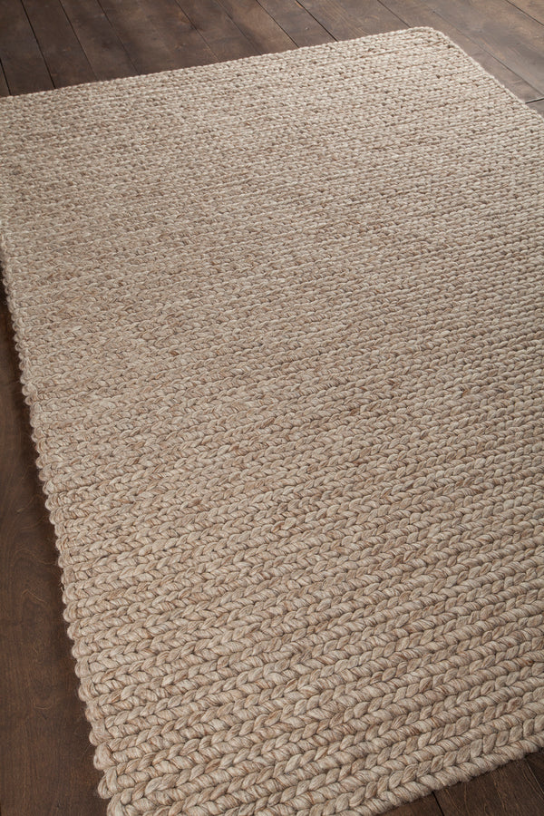 Chandra Rugs Valencia 100% Wool Hand-Woven Contemporary Rug Beige/Tan/Brown 9' x 13'