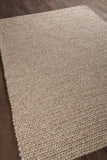 Chandra Rugs Valencia 100% Wool Hand-Woven Contemporary Rug Beige/Tan/Brown 9' x 13'