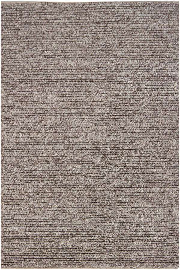 Chandra Rugs Valencia 100% Wool Hand-Woven Contemporary Rug Beige/Brown 9' x 13'