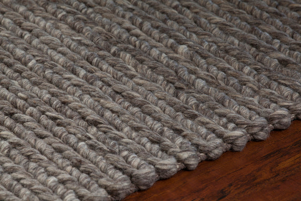 Chandra Rugs Valencia 100% Wool Hand-Woven Contemporary Rug Beige/Brown 9' x 13'