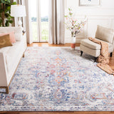 Valencia 145  Power Loomed 100% Polyester Rug Blue / Multi