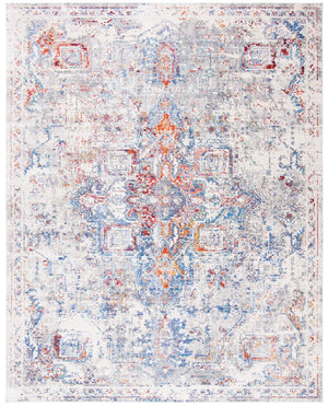 Valencia 145  Power Loomed 100% Polyester Rug Blue / Multi