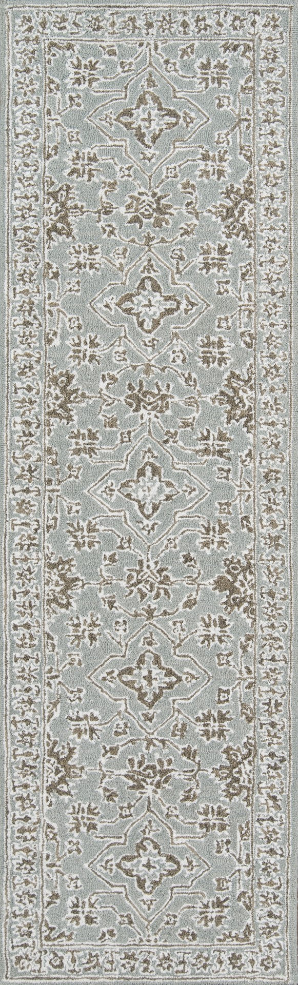 Momeni Valencia VAL-3 Hand Tufted Traditional Oriental Indoor Area Rug Blue 9' x 12' VALENVAL-3BLU90C0