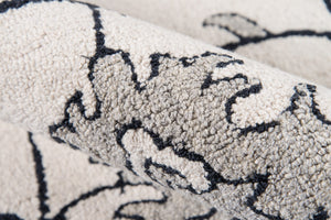 Momeni Valencia VAL-4 Hand Tufted Transitional Floral Indoor Area Rug Ivory 9' x 12' VALENVAL-4IVY90C0