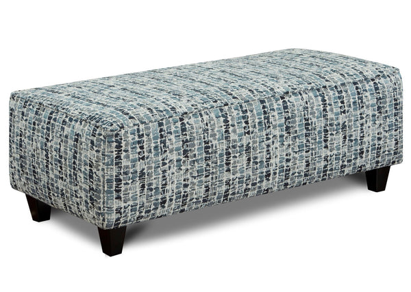Fusion 100 Transitional Cocktail Ottoman 100 Highrise Indigo Cocktail Ottoman
