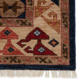 Artemis by Jaipur Living Karter Hand-Knotted Medallion Blue/ Red Area Rug (9'X12')