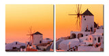 Grecian Crossroads Mounted Photography Print Diptych