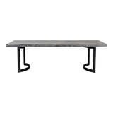Bent Dining Table in Weathered Grey