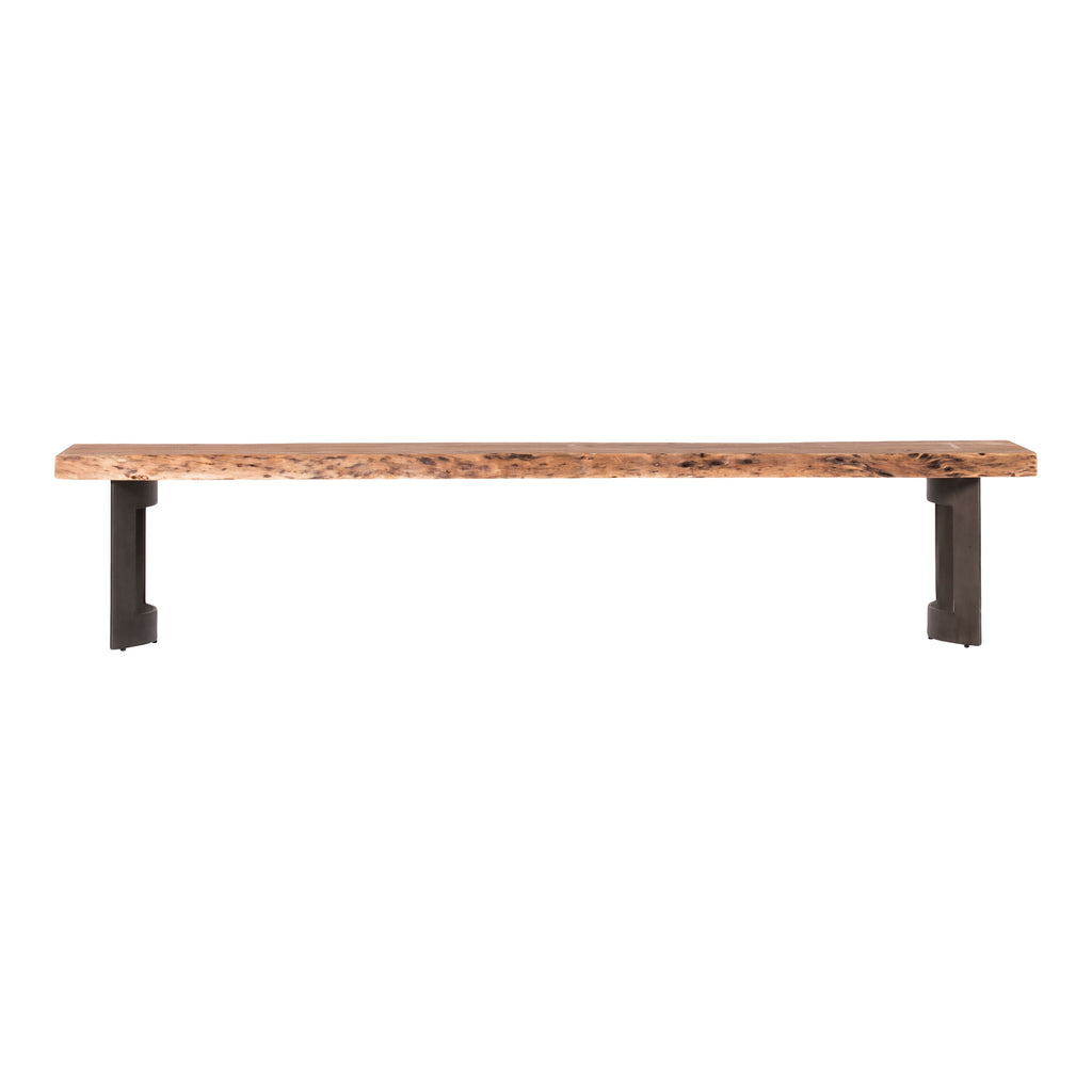 Moe's Home Bent Bench Large Smoked