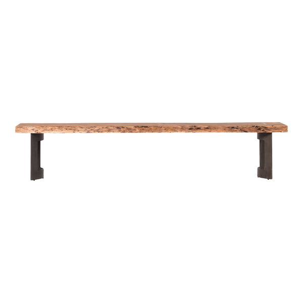 Moe's Home Bent Bench Extra Small Smoked