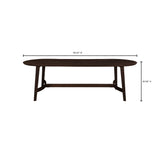 Moe's Home Trie Dining Table Large Dark Brown VE-1098-20