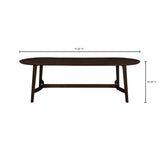 Moe's Home Trie Dining Table Small Dark Brown VE-1099-20