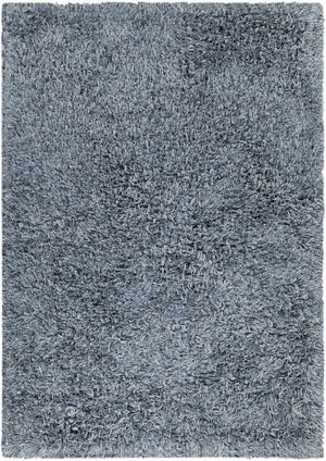 Chandra Rugs Vega 100% Polyester Hand-Woven Contemporary Rug Blue 7'9 x 10'6