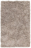 Chandra Rugs Vega 100% Polyester Hand-Woven Contemporary Rug Silver 7'9 x 10'6