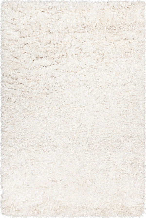 Chandra Rugs Vega 100% Polyester Hand-Woven Contemporary Rug White 7'9 x 10'6