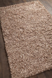 Chandra Rugs Vega 100% Polyester Hand-Woven Contemporary Rug Tan 7'9 x 10'6