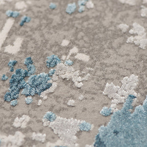 AMER Rugs Venice VEN-1 Power-Loomed Abstract Modern & Contemporary Area Rug Gray 9'6" x 13'6"