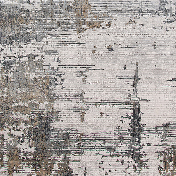 AMER Rugs Venice VEN-2 Power-Loomed Abstract Modern & Contemporary Area Rug Ivory/Gold 9'6" x 13'6"