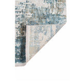 AMER Rugs Venice VEN-3 Power-Loomed Abstract Modern & Contemporary Area Rug Ivory/Blue 9'6" x 13'6"