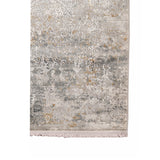 AMER Rugs Venice VEN-4 Power-Loomed Bordered Modern & Contemporary Area Rug Gray/Gold 9'6" x 13'6"