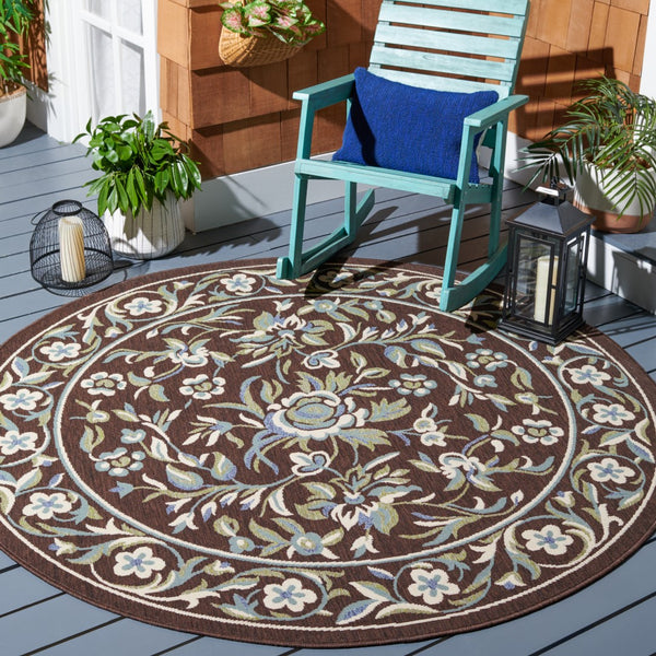 Safavieh Veranda 011 Power Loomed 87% Polypropylen/9.3% Polyester/3.7% Latex Outdoor Rug VER011-0623-4