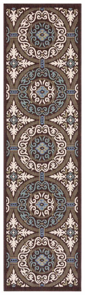 Safavieh Veranda 055 Power Loomed 87% Polypropylen/9.3% Polyester/3.7% Latex Outdoor Rug VER055-0621-28