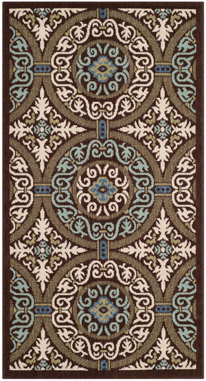 Safavieh Veranda 055 Power Loomed 87% Polypropylen/9.3% Polyester/3.7% Latex Outdoor Rug VER055-0621-3