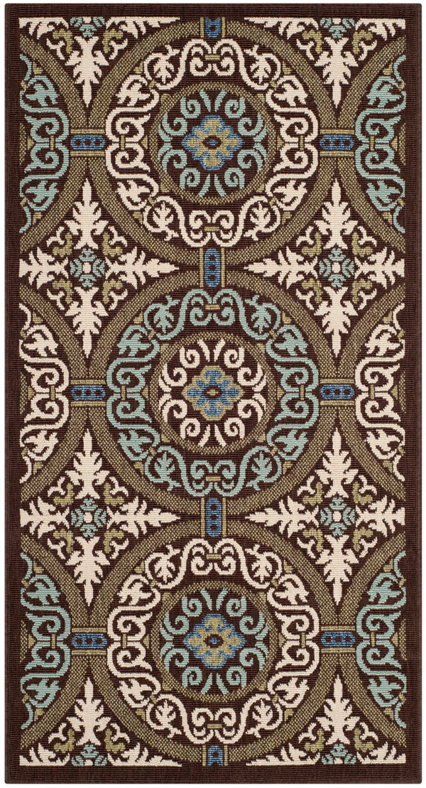 Safavieh Veranda 055 Power Loomed 87% Polypropylen/9.3% Polyester/3.7% Latex Outdoor Rug VER055-0621-3