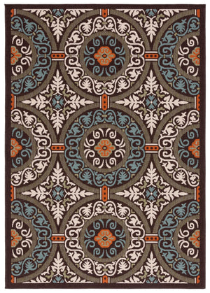 Safavieh Veranda 055 Power Loomed 87% Polypropylen/9.3% Polyester/3.7% Latex Outdoor Rug VER055-0723-9