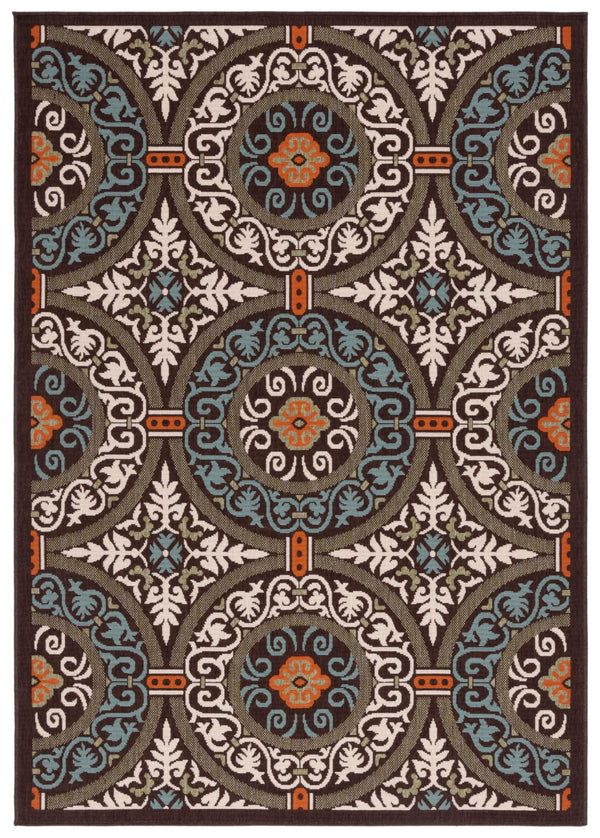 Safavieh Veranda 055 Power Loomed 87% Polypropylen/9.3% Polyester/3.7% Latex Outdoor Rug VER055-0723-9