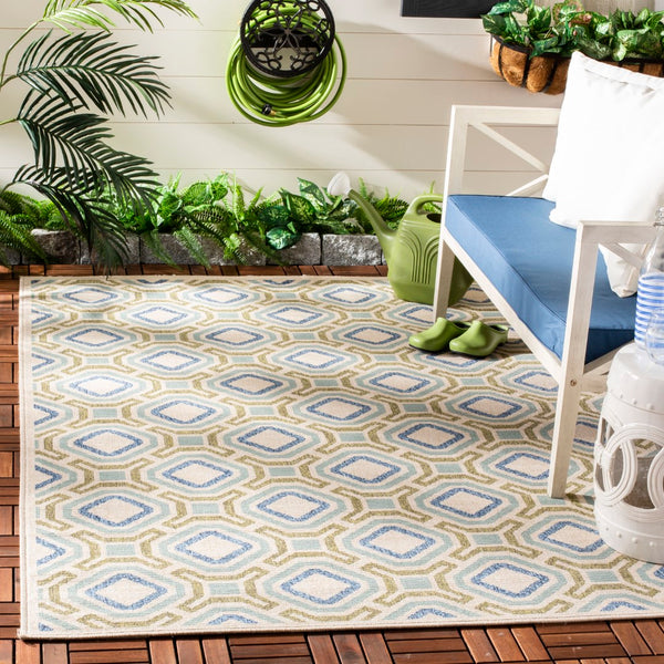 Safavieh Veranda 089 Power Loomed 87% Polypropylen/9.3% Polyester/3.7% Latex Outdoor Rug VER089-0614-4