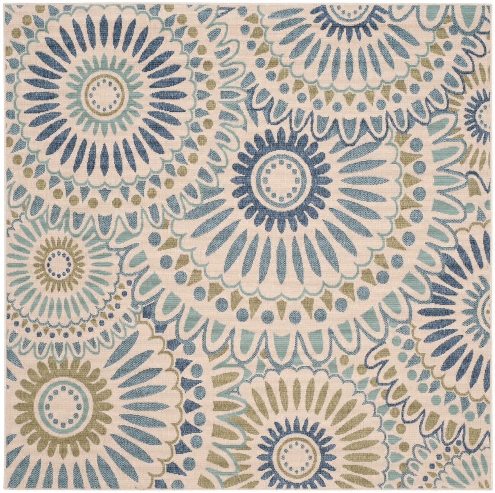 Safavieh Veranda 091 Power Loomed 87% Polypropylen/9.3% Polyester/3.7% Latex Outdoor Rug VER091-0614-5SQ