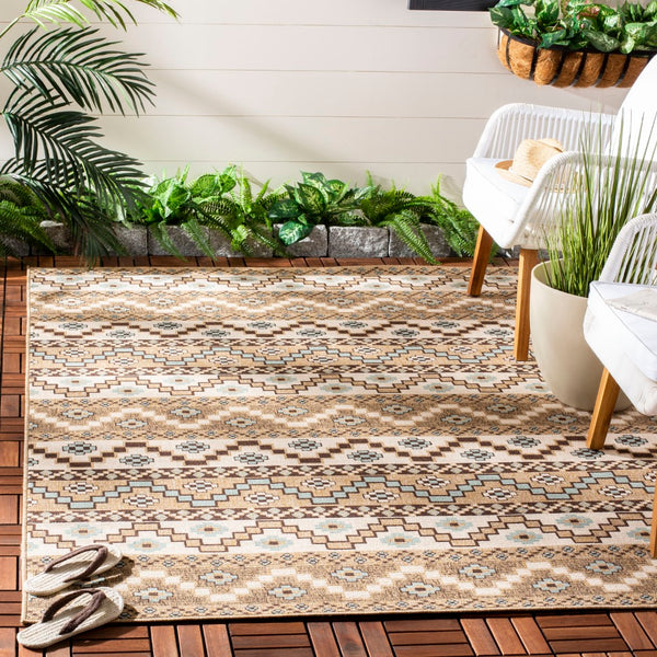Safavieh Veranda 095 Power Loomed 87% Polypropylen/9.3% Polyester/3.7% Latex Outdoor Rug VER095-0215-4