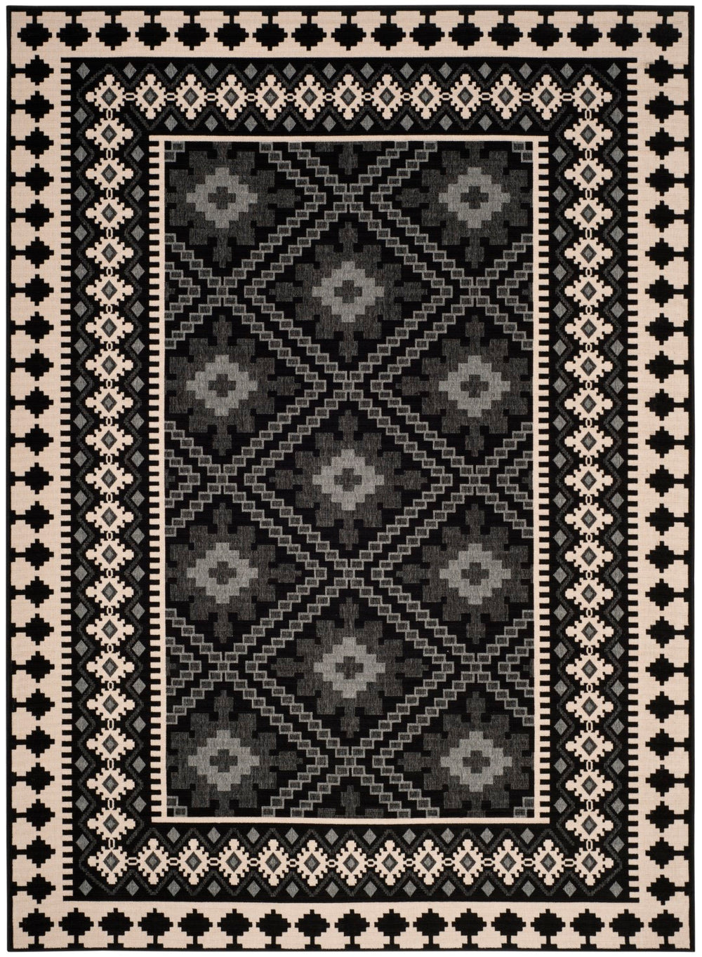 Safavieh Veranda 099 Power Loomed 87% Polypropylen/9.3% Polyester/3.7% Latex Outdoor Rug VER099-0421-3SQ