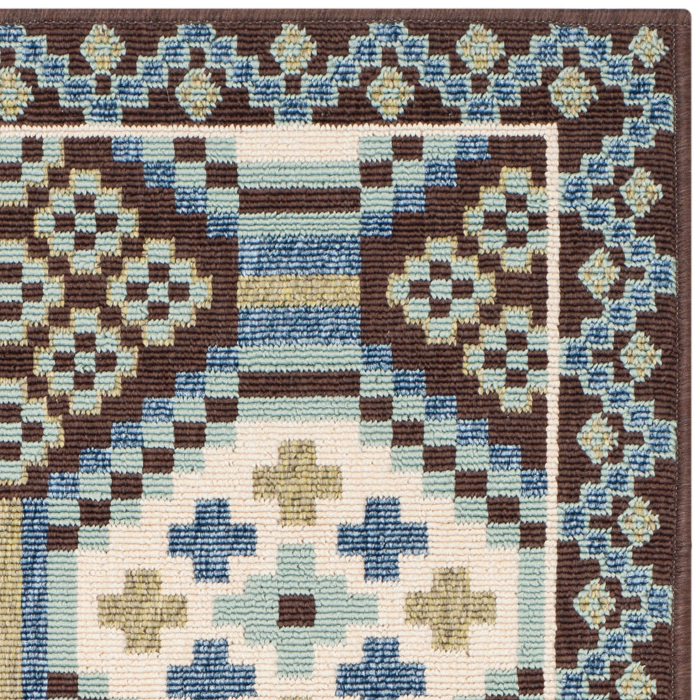 Safavieh Veranda 100 Power Loomed 87% Polypropylen/9.3% Polyester/3.7% Latex Outdoor Rug VER100-0652-3